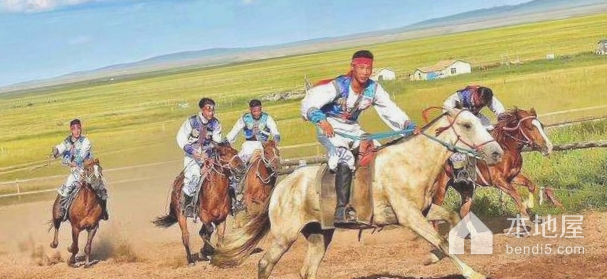 蒙古族草原赛马