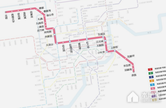 重庆地铁6号线最新时刻表（2022-6-2）