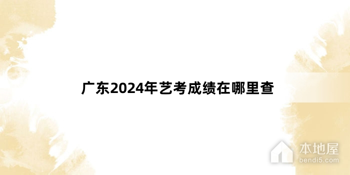 广东2024年艺考成绩在哪里查