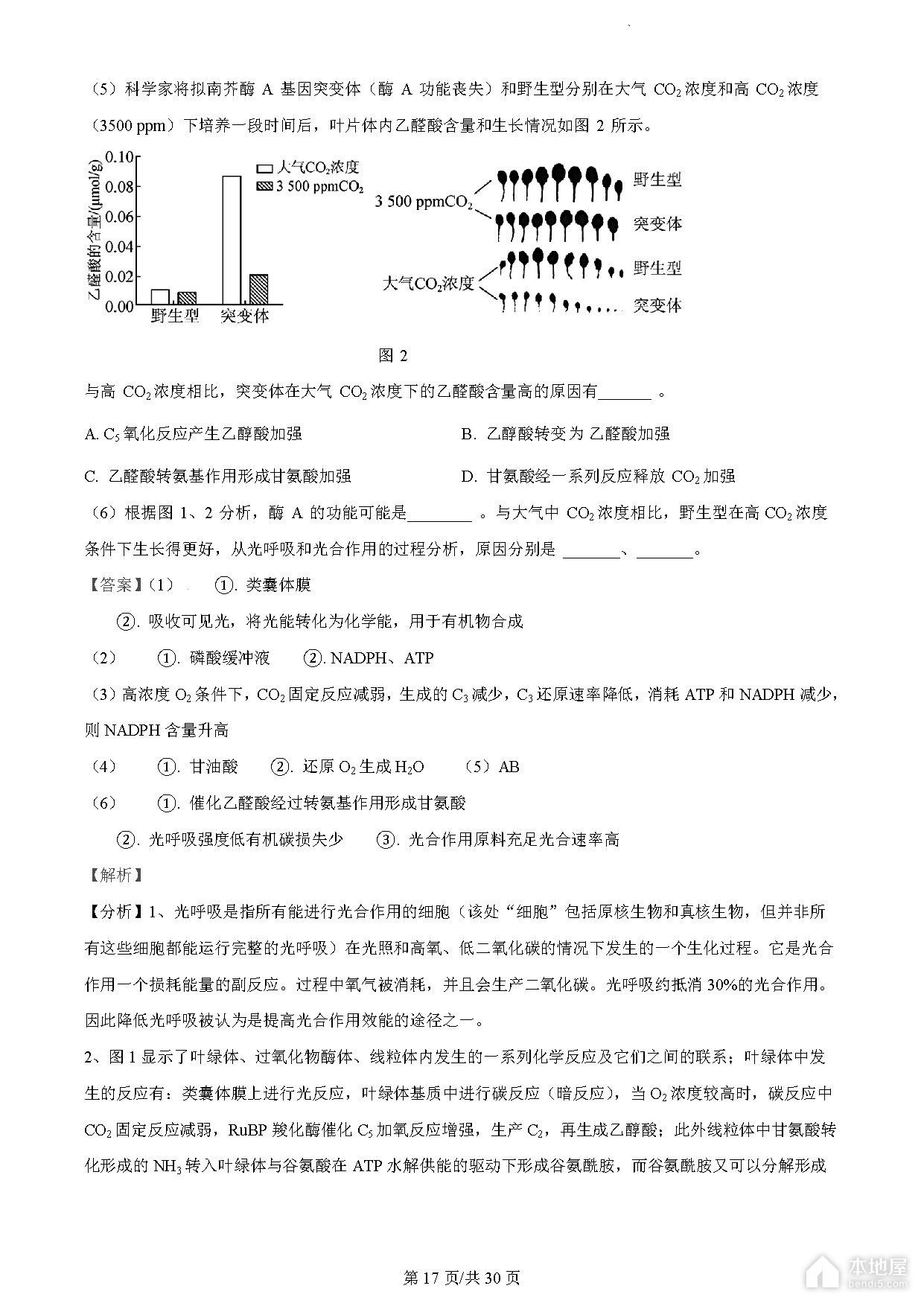 2024届江苏省基地大联考高三第一次质量监测生物试题及答案
