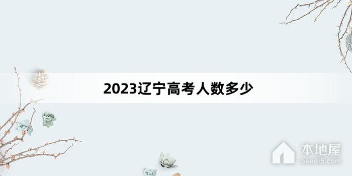 2023辽宁高考人数多少